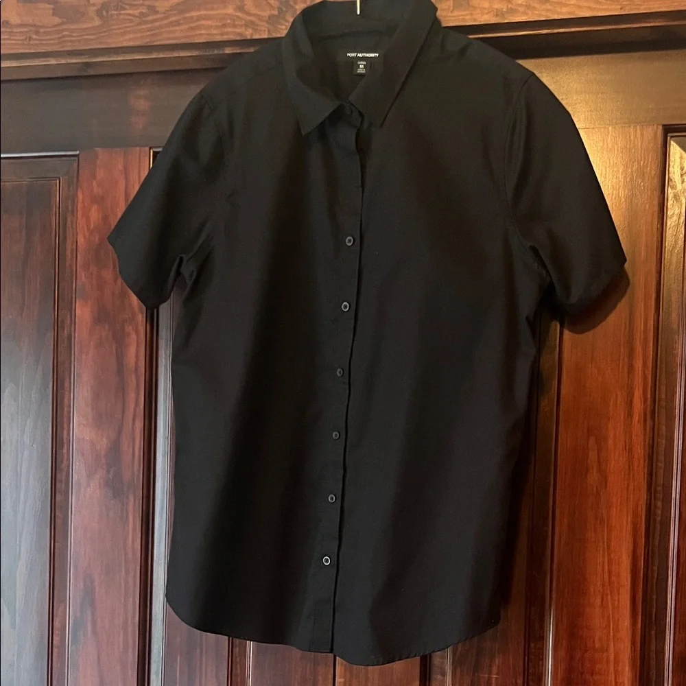 Port Authority Black Casual Button Down Shirt. Women’s Medium. - Picture 1 of 5